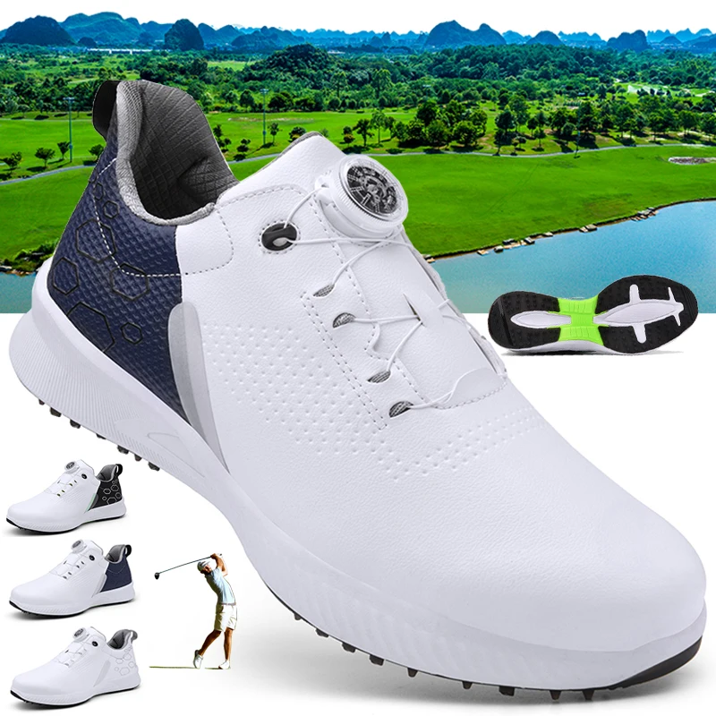 Нови обувки за голф Мъжки луксозни голф облекла за мъже Размер 46 47 Обувки за ходене Голфъри Спортни маратонки Мъжки