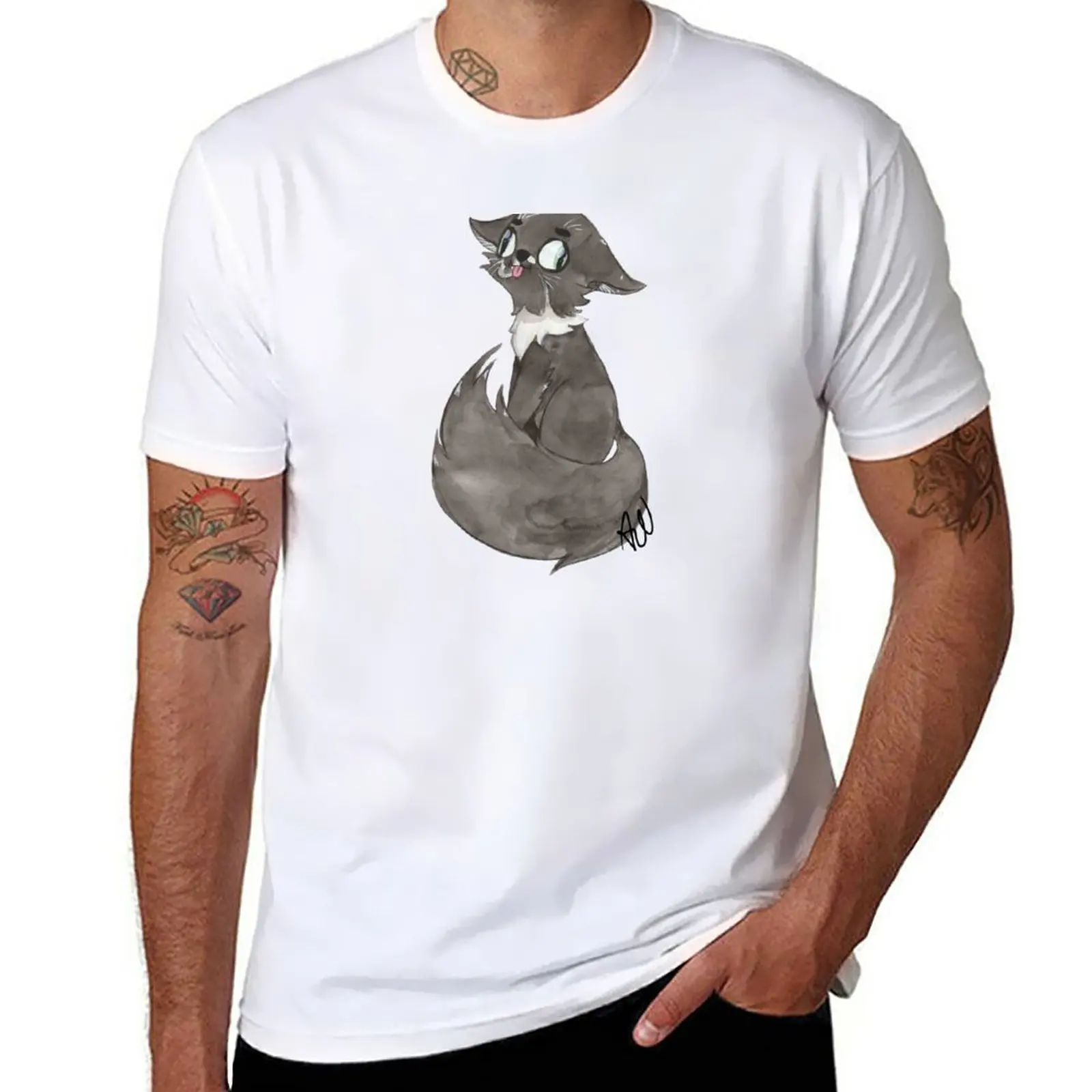 Ново Моите приятели котка тениска блуза извънгабаритни тениски тениски за мъже пакет