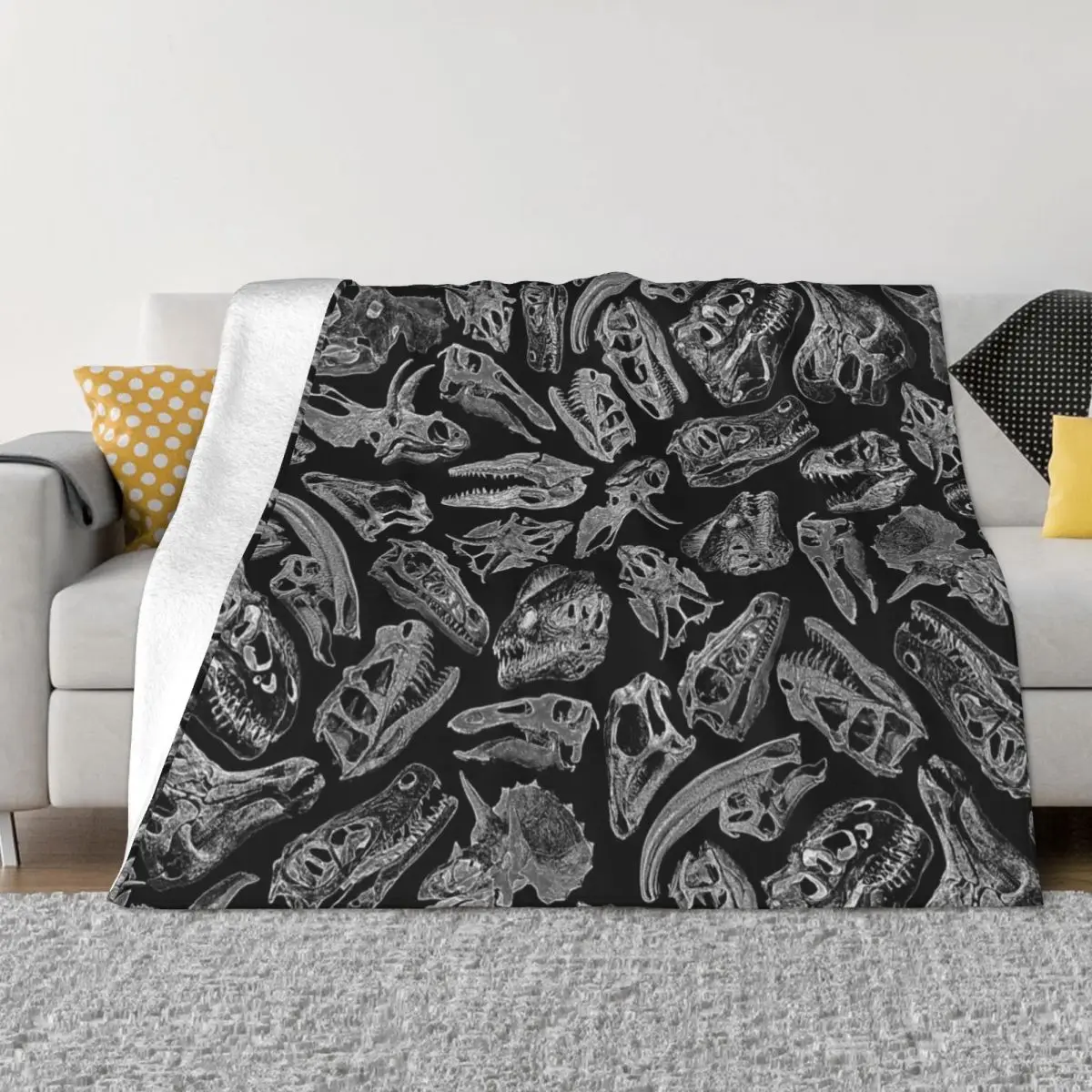 Палеонтология Dream II хвърлят одеяло декоративни диван одеяла екстра голям хвърлят одеяло фланела плат