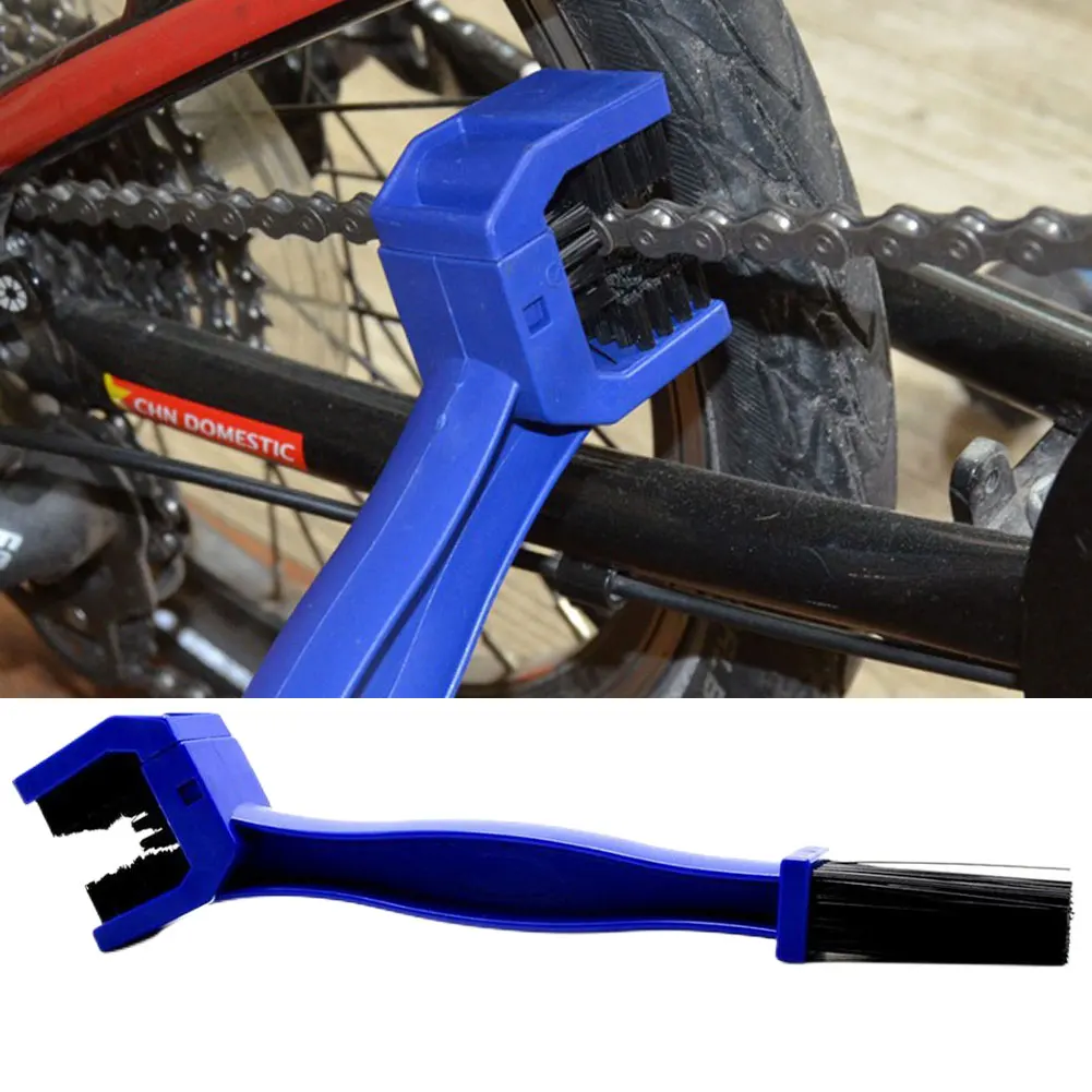 Пластмасови Колоездене мотоциклет велосипед верига чиста четка Gear Brush Cleaner Външен почистващ инструмент за скрубер