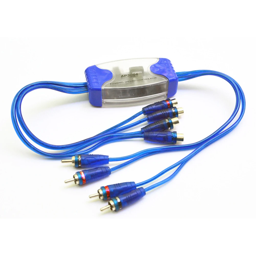Практически универсален елиминатор на шума DIY Car Audio Home Stereo Easy Нанесете с кабел ABS аксесоари Изолатор на земята