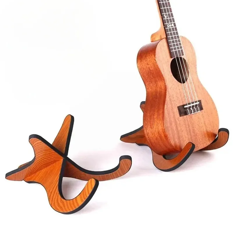 Преносим укулеле държач стойка китара укулеле стойка дървени мини китара аксесоари стойка музикални струни инструмент дисплей