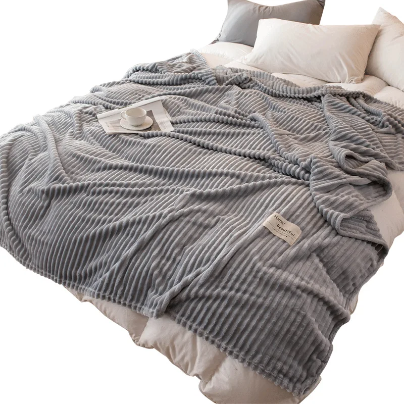 Прост плътен цвят диван одеяло плюшен стол фоайе килими топло спящ мек гоблен покривка за легло у дома декор