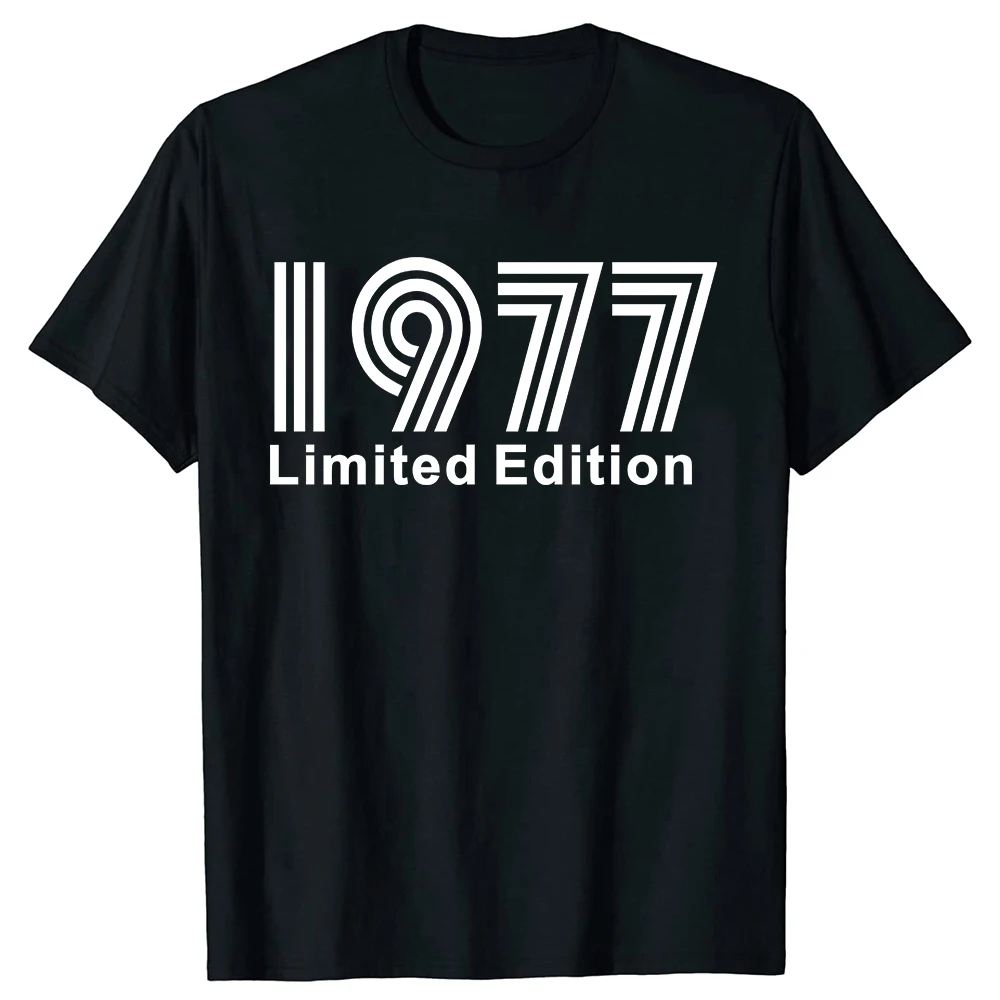 Рожден ден Реколта легенди лимитирана серия 1977 47 години тениска памук T ризи мъже жени унисекс тениска върховете тениски