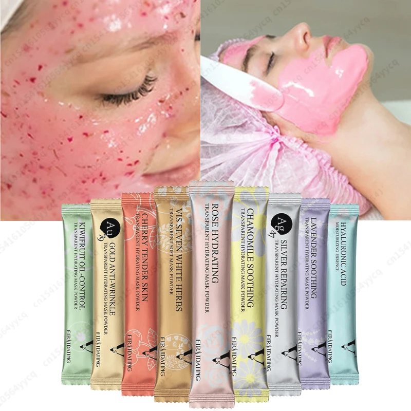Салон за красота SPA Soft Hydro Jelly Mask Powder Грижа за кожата за лице Избелване на розов колаген Peel Off DIY Rubber Facial Jellymask