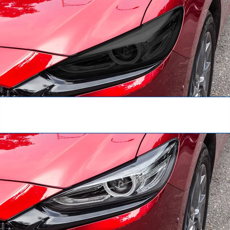  стикер за защитно фолио за автомобилни фарове против надраскване за Mazda 6 Atenza 2020 2021 2022 2023 Прозрачна димна черна предна светлина