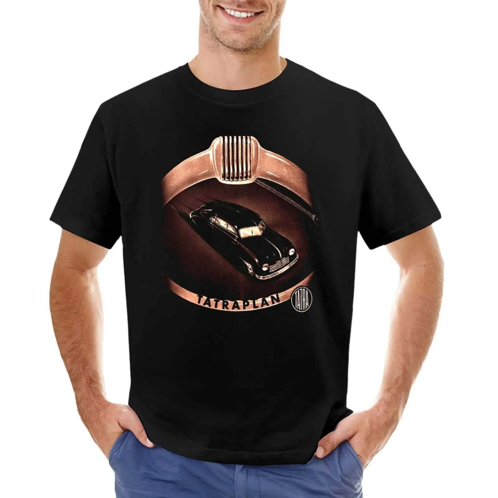 ТАТРА ТАТРАПЛАН - ОБЯВА Тениска празна тениска тениски тениски мъжки памук