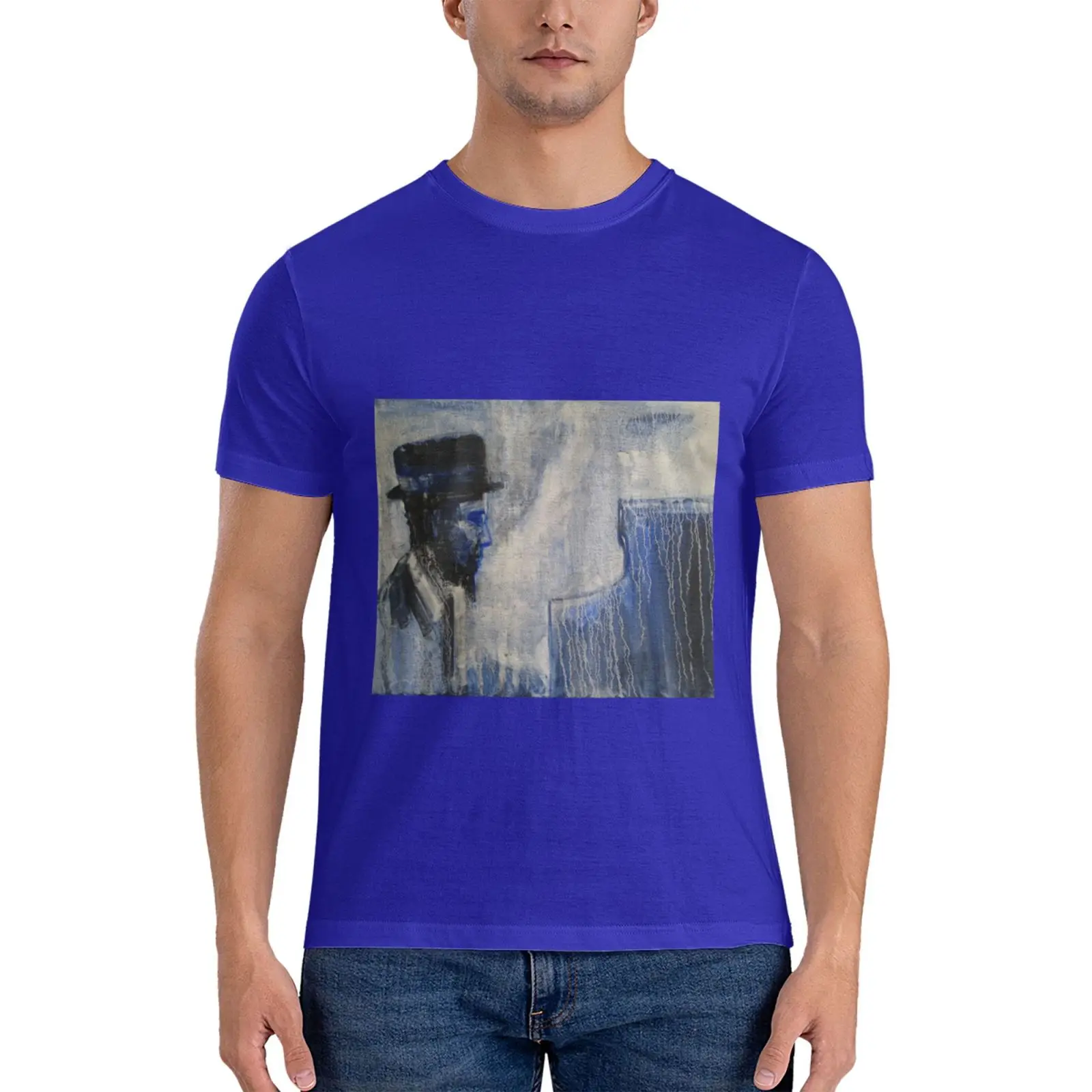 Телониъс Монк - джаз - живопис. Класическа тениска аниме дрехи потни ризи