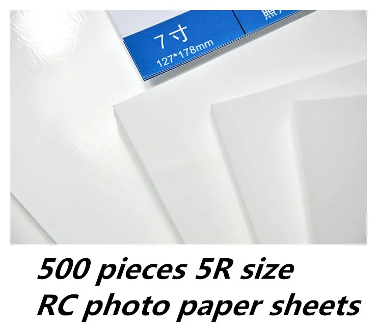 Търговия на едро 500 листа Гланцова / велурена повърхностна фотохартия, фотохартия с размер 5R