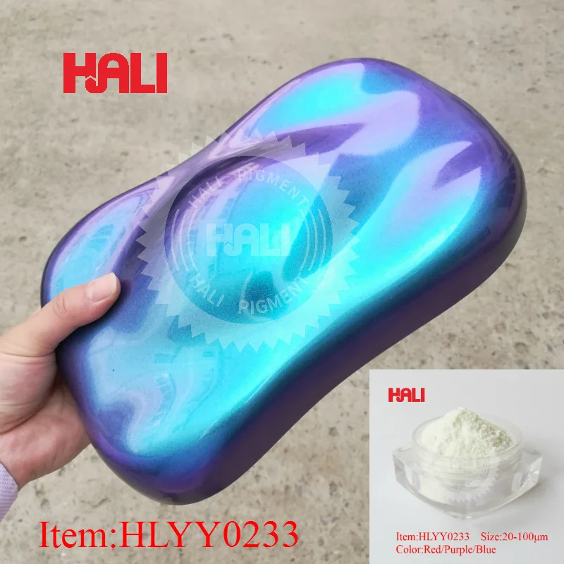 Хамелеон пигмент Тип HLYY0233 DIY нокти Автомобилна боя, козметика, кожа, мастило, пластмасова керамика, 10g на чанта.